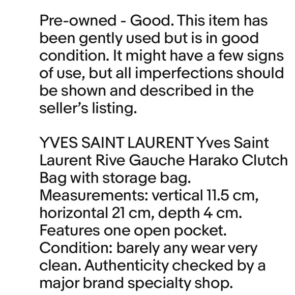 Yves Saint Laurent Brown Leather Clutch - Picture 13 of 13